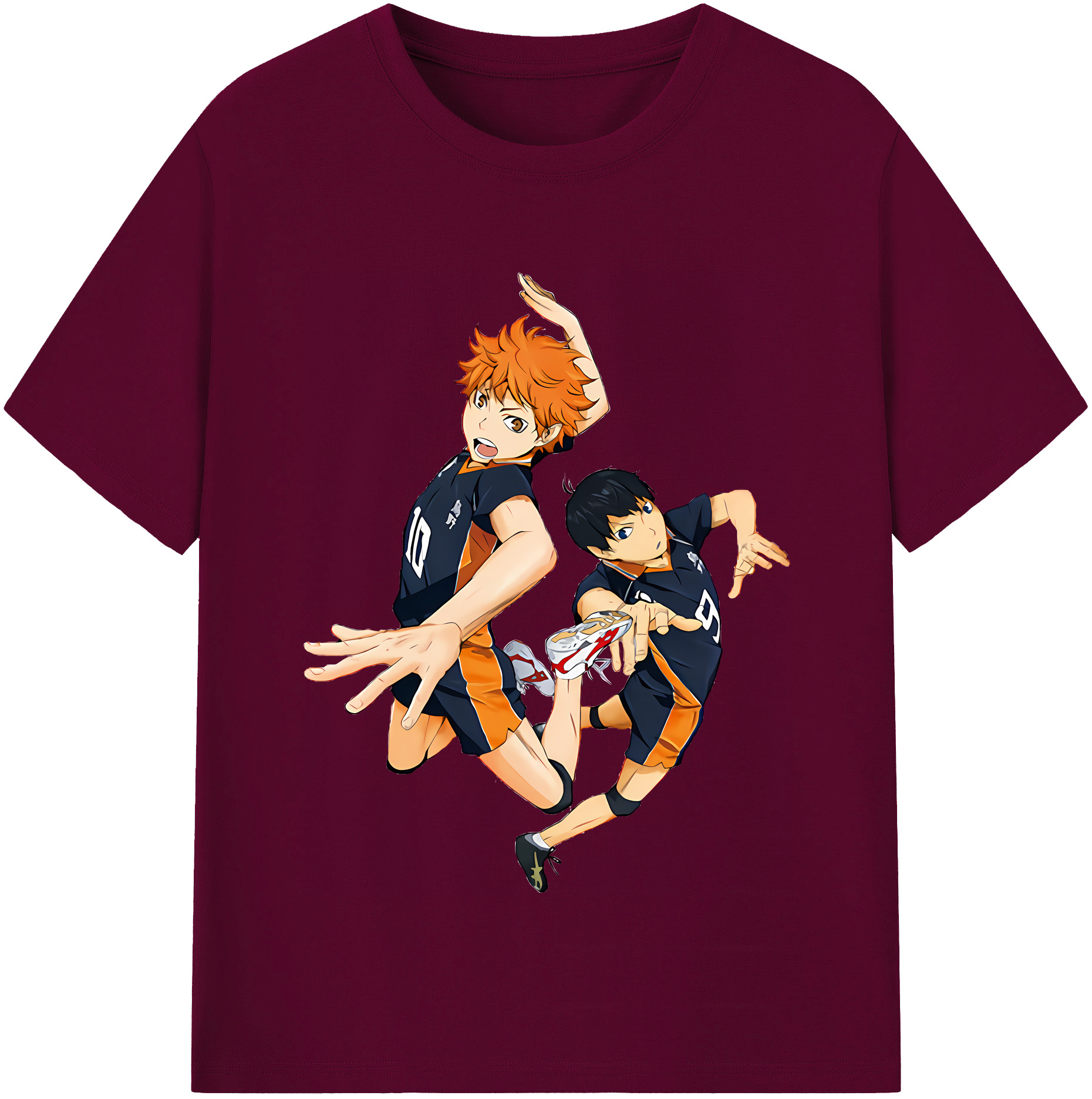 （画像用） ハイキュー!! Haikyu!! レディースカジュアルプリントTシャツ（綿100％）